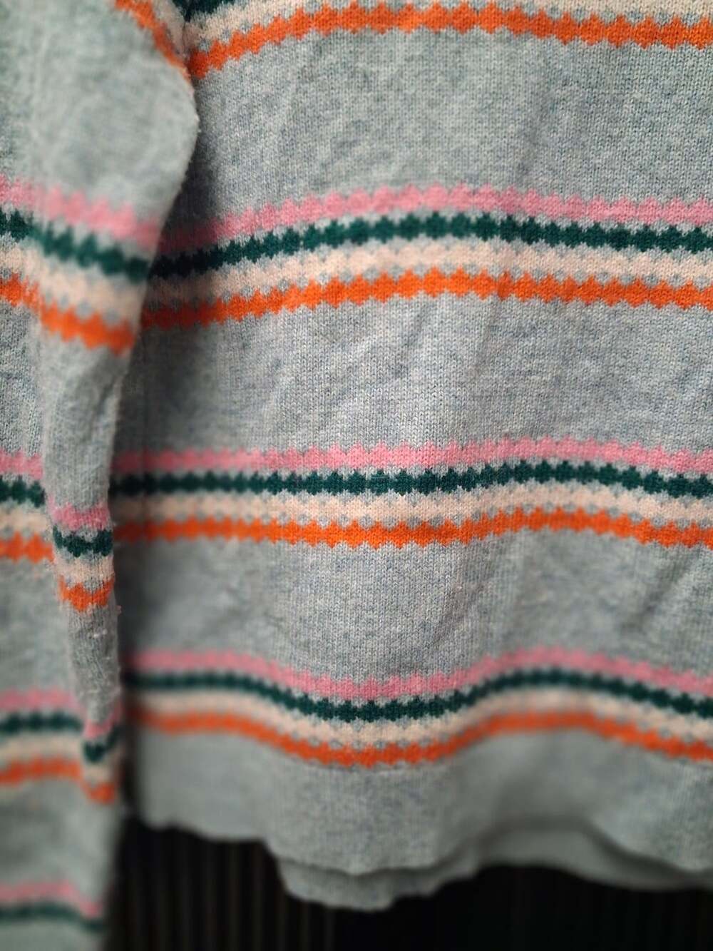 Boden Edie Fair Isle Cardigan Sweater in Blue - Picture 7 of 8